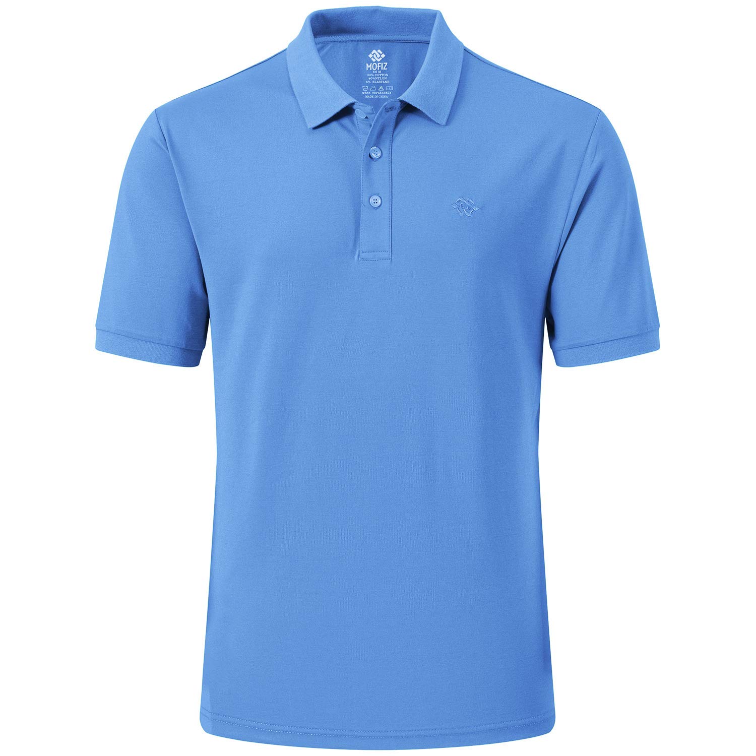 MoFiz Polo Hombre Camisa Manga Corta Verano Algodón Polo Trabajo Deportivo Transpirable Golf Tops
