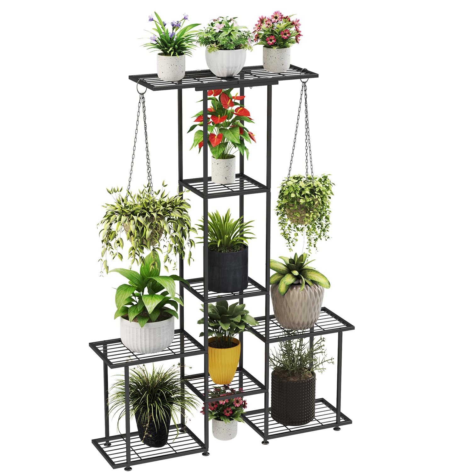 YUJCHMTZN 6-Tier Metal Plant Stand