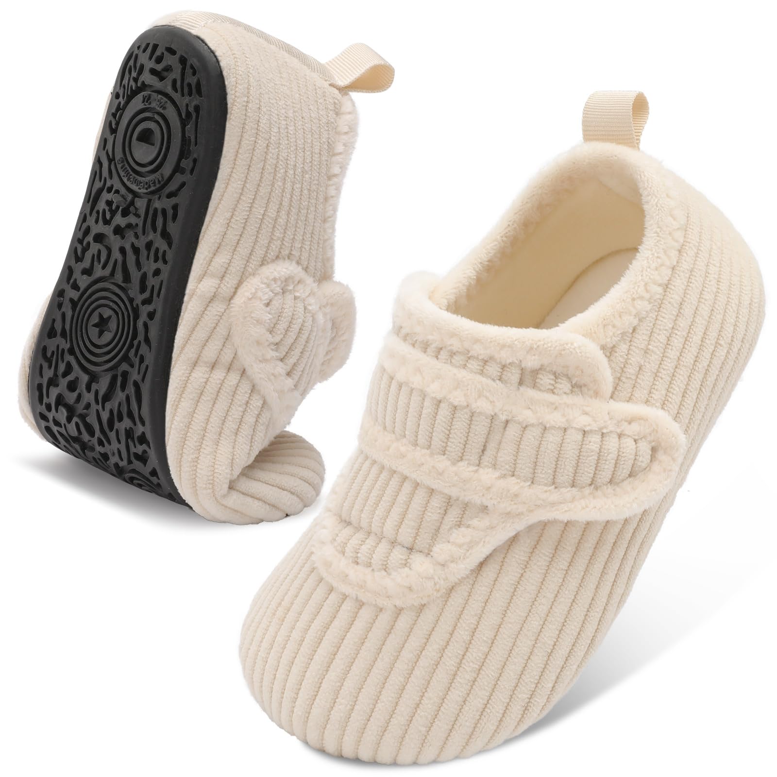 LeIsfIt Toddler Slippers Boys Girls House Shoes Soft Warm Kids House Slippers Slip on Cozy Bedroom Sock Shoes Non-slip Indoor Outdoor Slipper Shoe