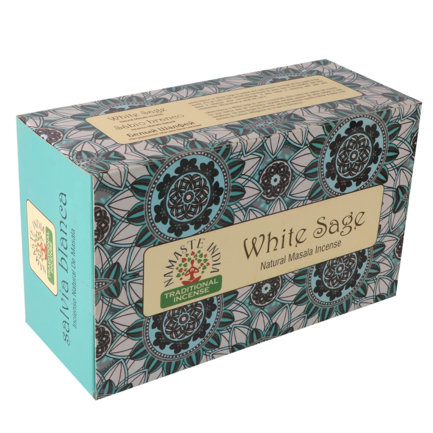 Namaste India Bastoncini Incenso Sandalo E Cannella - 120 Pezzi (6 Confezioni) Per Yoga, Meditazione E Relax