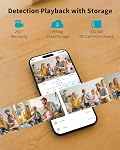 VIMTAG 4MP 5G Security Camera Indoor, Pet Camera with Speaker for Dog/Cat, Free AI Detection Indoor Camera with Phone App, Motion Tracking, Night Vision,2-Way Audio, Support 256GB Card(Not Included)