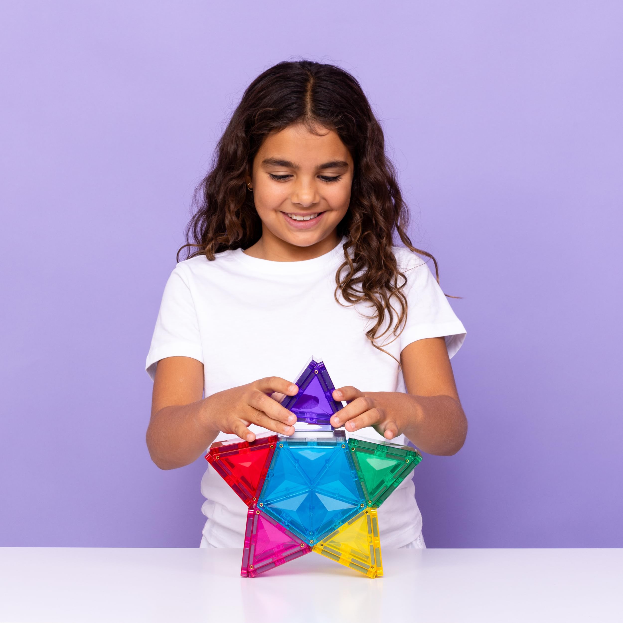 CONNETIX Magnetische Fliesen Light Star Paket, 28 Stück
