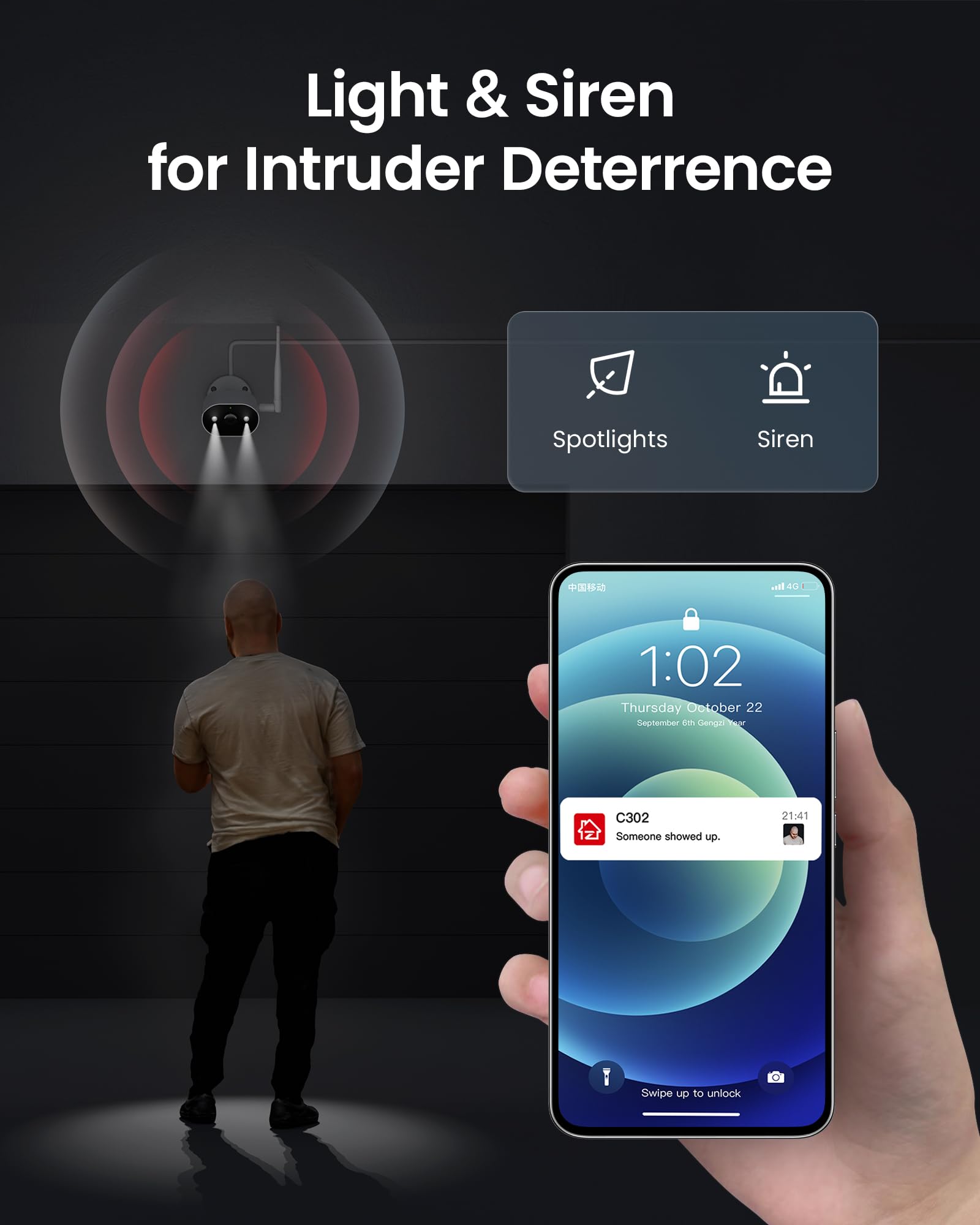ZOSI 2K 3MP WiFi 6 Überwachungskamera Set Aussen, 8CH NVR mit 4 WLAN IP Kameras, 64GB Karte, 2-Wege-Audio, Personen- und Fahrzeugerkennung für Garten, Garage, Haus
