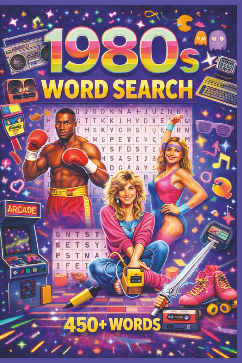 1980s Word Search: Puzzle book with 450+ words and terms related to the 1980s!