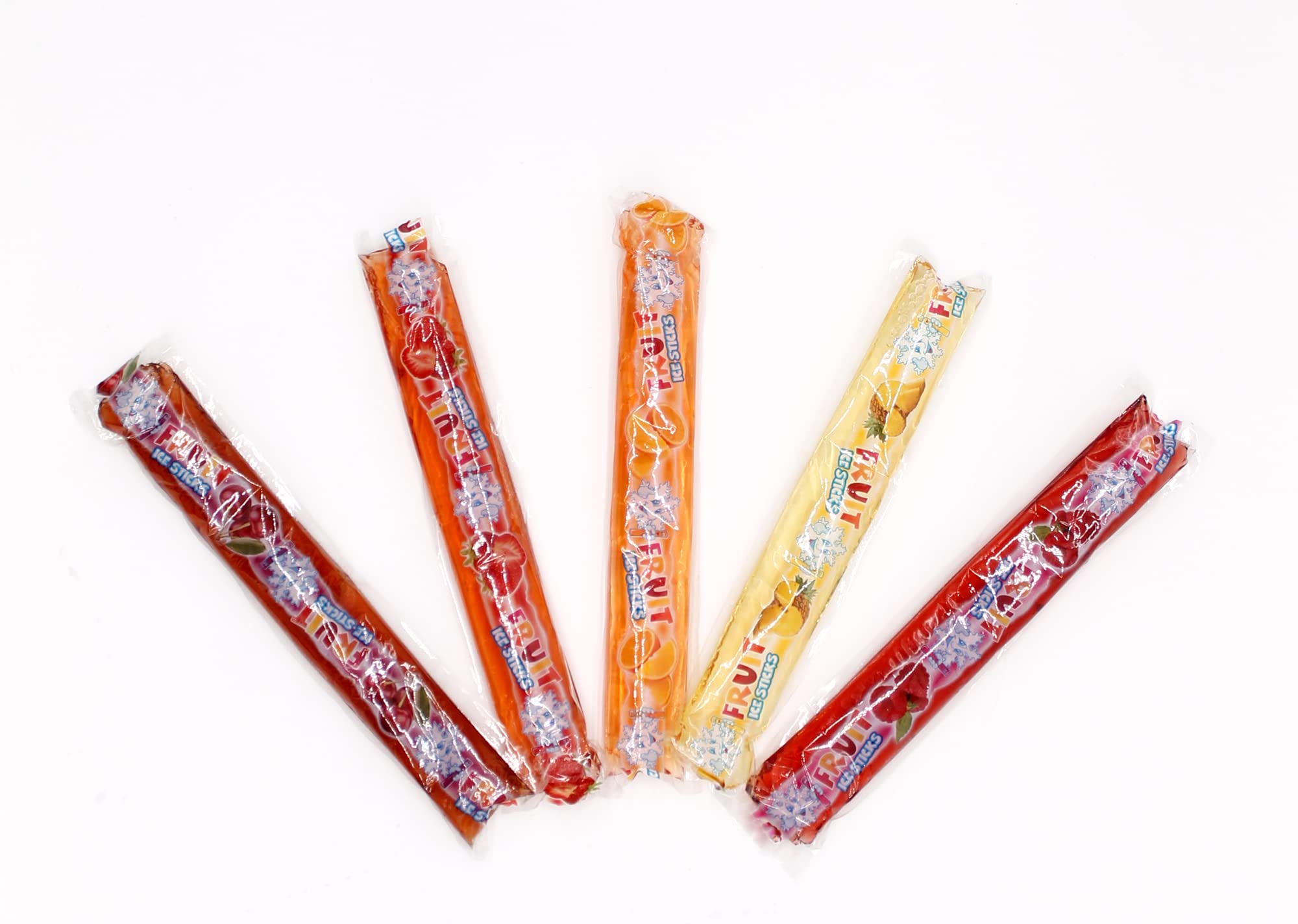 Alaska Boy Icesticks Fruit (20x 500ml) | 200x Wassereis mit je 50ml | Vegan | Glutenfrei | Laktosefrei | Wassereis-Großpackung mit Fruchtsaft | 5x Geschmacksrichtungen Stangeneis zum einfrieren