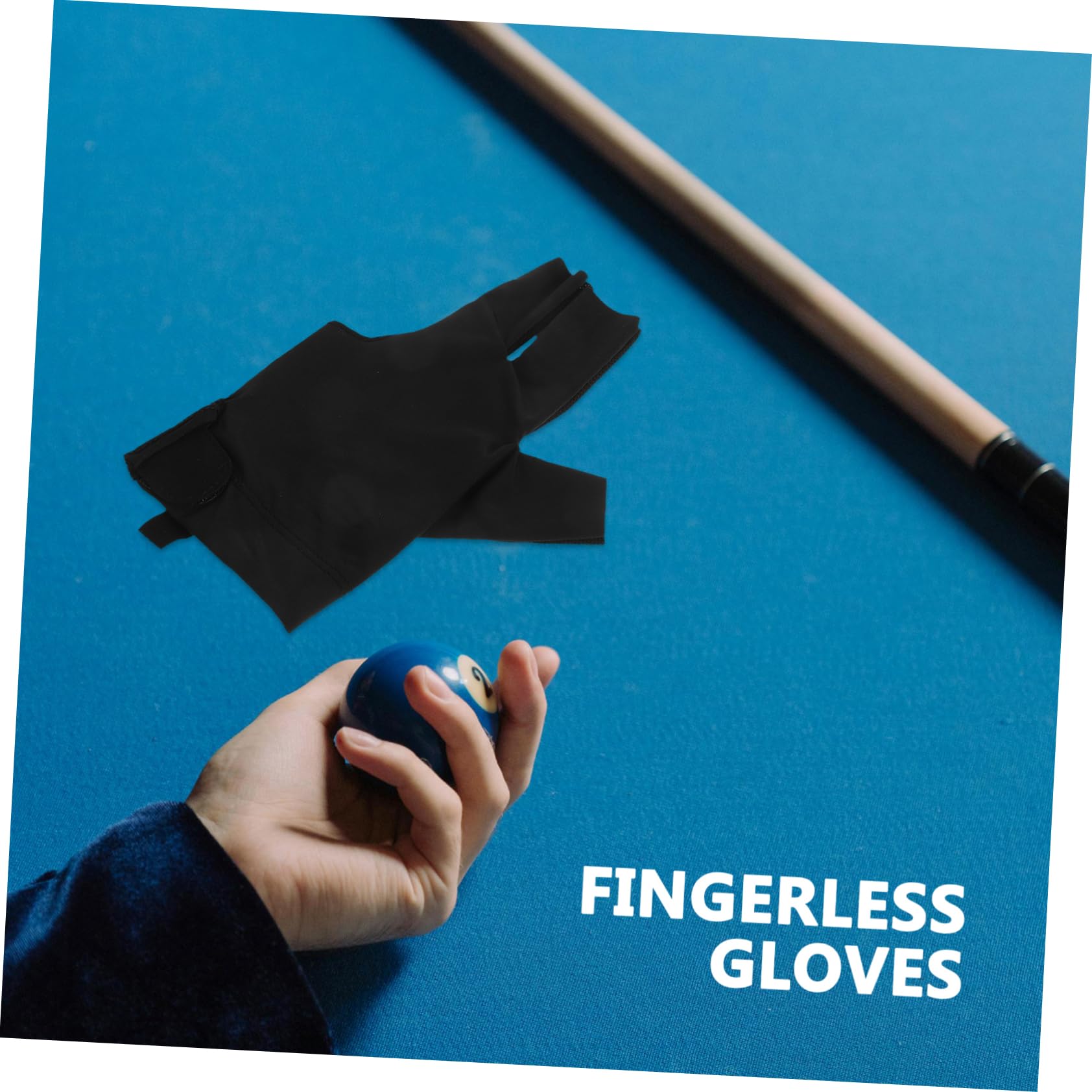 BESPORTBLE Snooker Gloves Left Hand Billiard Glove Comfortable Touch Screen Pool Gloves Anti-Slip and Sturdy for Table Game Supplies