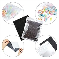 Vista 5 de Bolsas de papel de aluminio con cierre hermético resellable, antiolores, 100 unidades, para regalos de fiestas y almacenar comida.