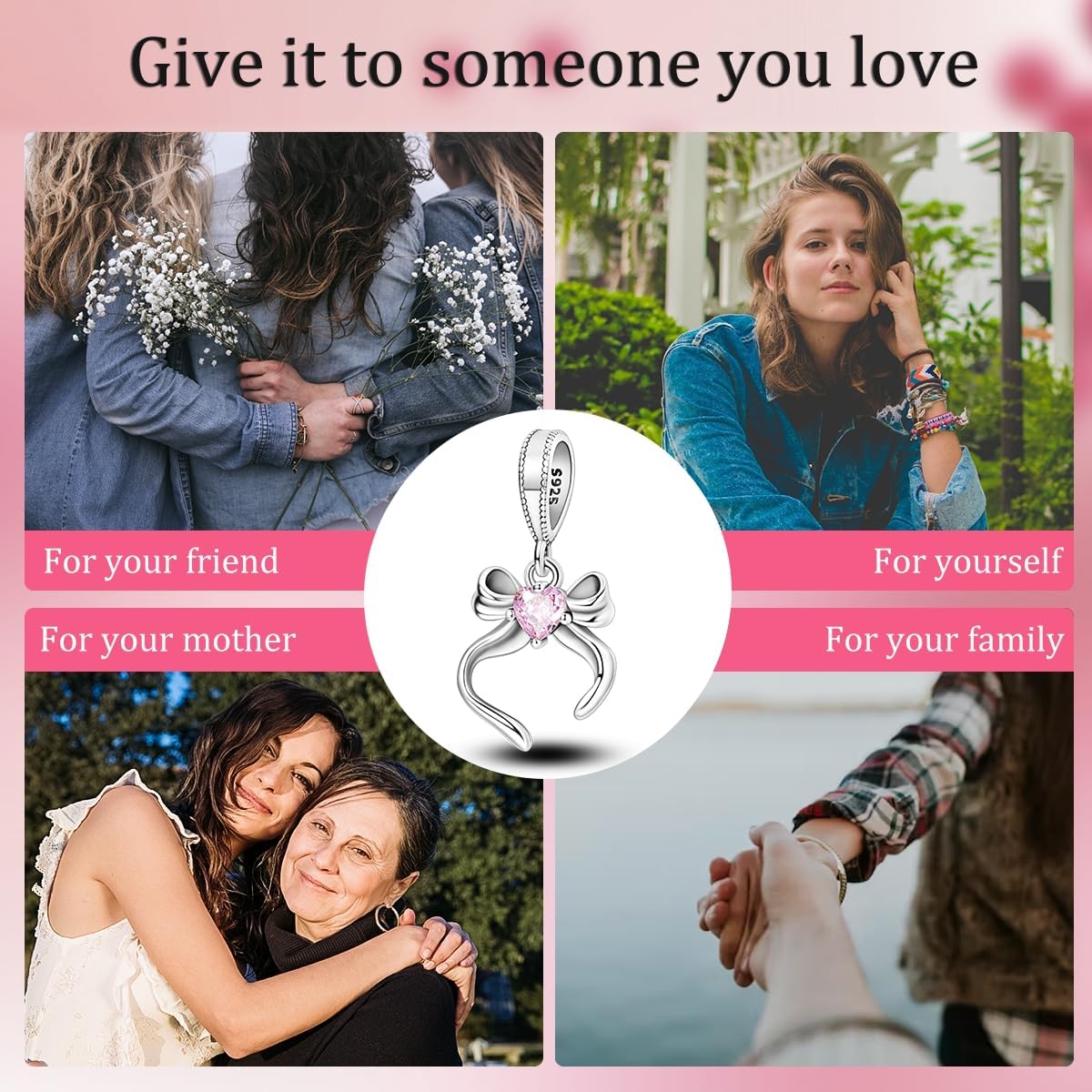 Parmuz 925 Sterling Silver Charm for Bracelets Dog Evil Eye Travel Love Mom Dangle Charms for European Bracelets Necklace Pendant Beads Jewelry Gift for Woman - Image 6