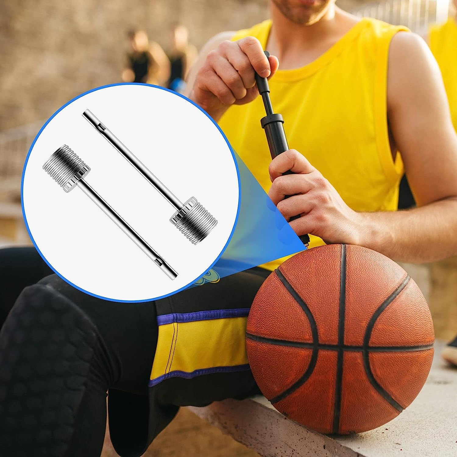 Aiguille de Gonflage pour Pompe à Balle (Lot de 7) - Aiguilles pour Pompe à Air en Acier Inoxydable - Idéale pour Gonfler des Ballons de Football, de Basketball, de Volleyball et Aiguille de Gonflage pour Pompe à Balle (Lot de 7) - Aiguilles pour Pompe à Air en Acier Inoxydable - Idéale pour Gonfler des Ballons de Football, de Basketball, de Volleyball et