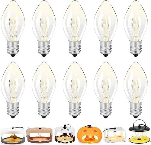Bombilla de repuesto para trampa de pulgas, paquete de 10 bombillas de repuesto de 7 W para trampas de pulgas dentro de tu hogar, E12 7 W, 120