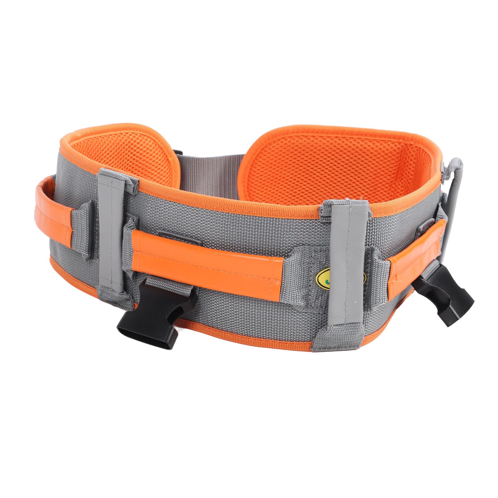 YFSAN Transfer and Walking Gait Belt with Handles Adjustable Elderly Standing Assist Lift Belt for Seniors Caregiver Nurse (Orange Red)