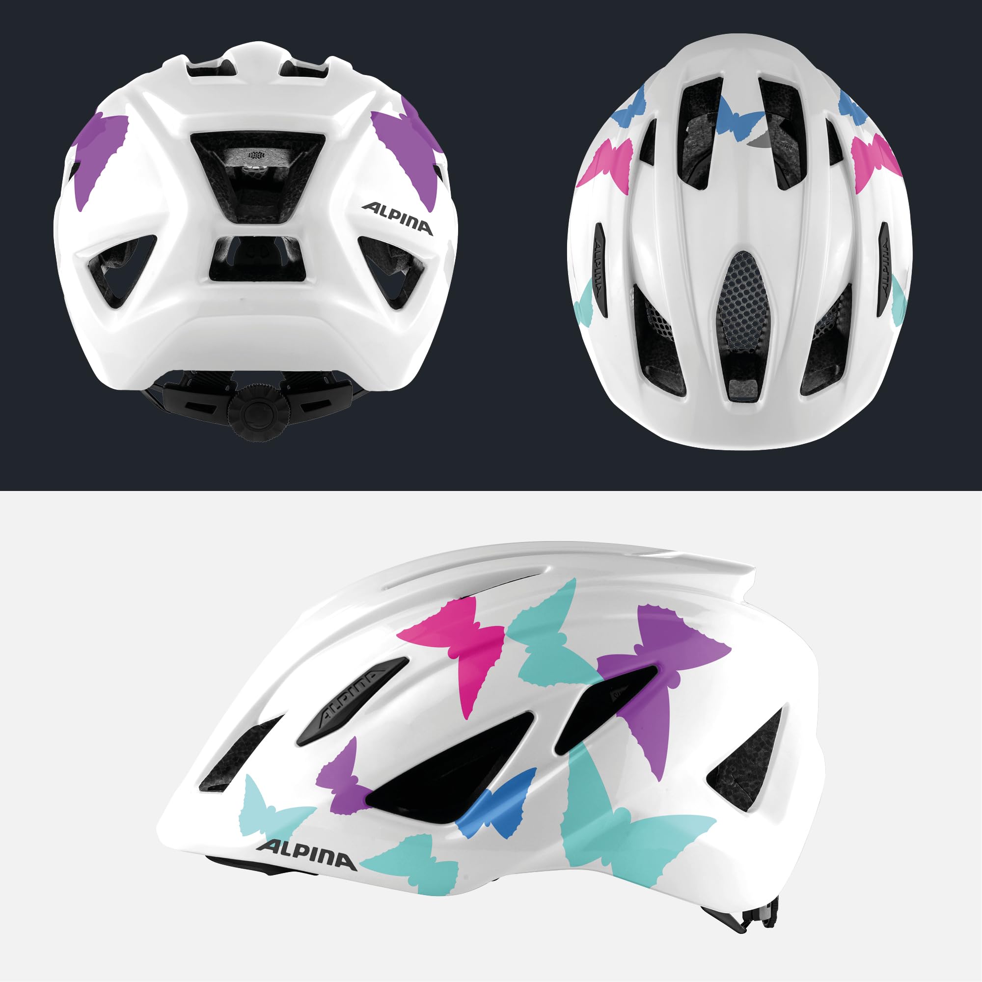 Alpina PICO - Leichter, Optimal Klimatisierter & Bruchfester Fahrradhelm mit Fliegennetz Für Kinder, optional mit Licht