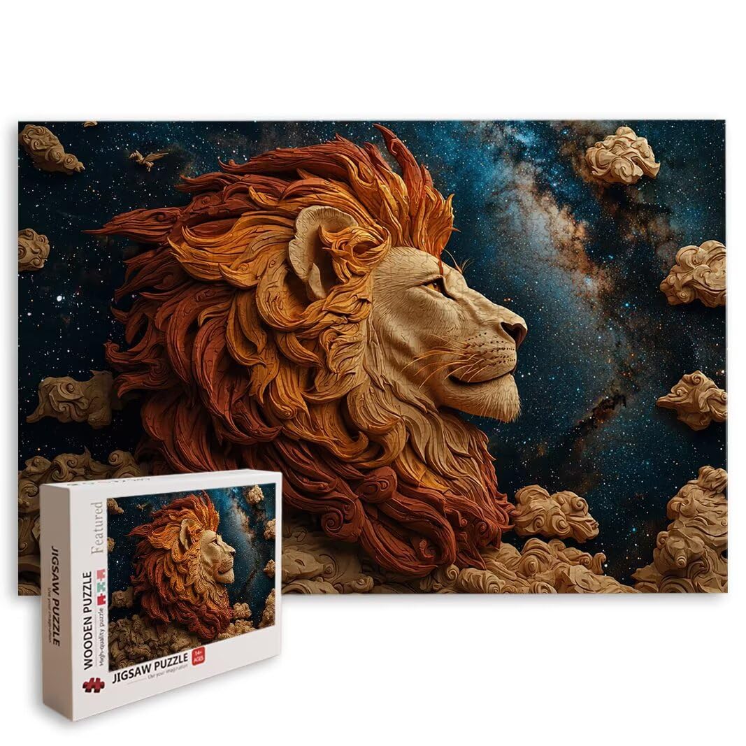 Puzzle Leone, Puzzle 2000 Pezzi Adulti per Decor, Regalo Donna/Uomo -8716