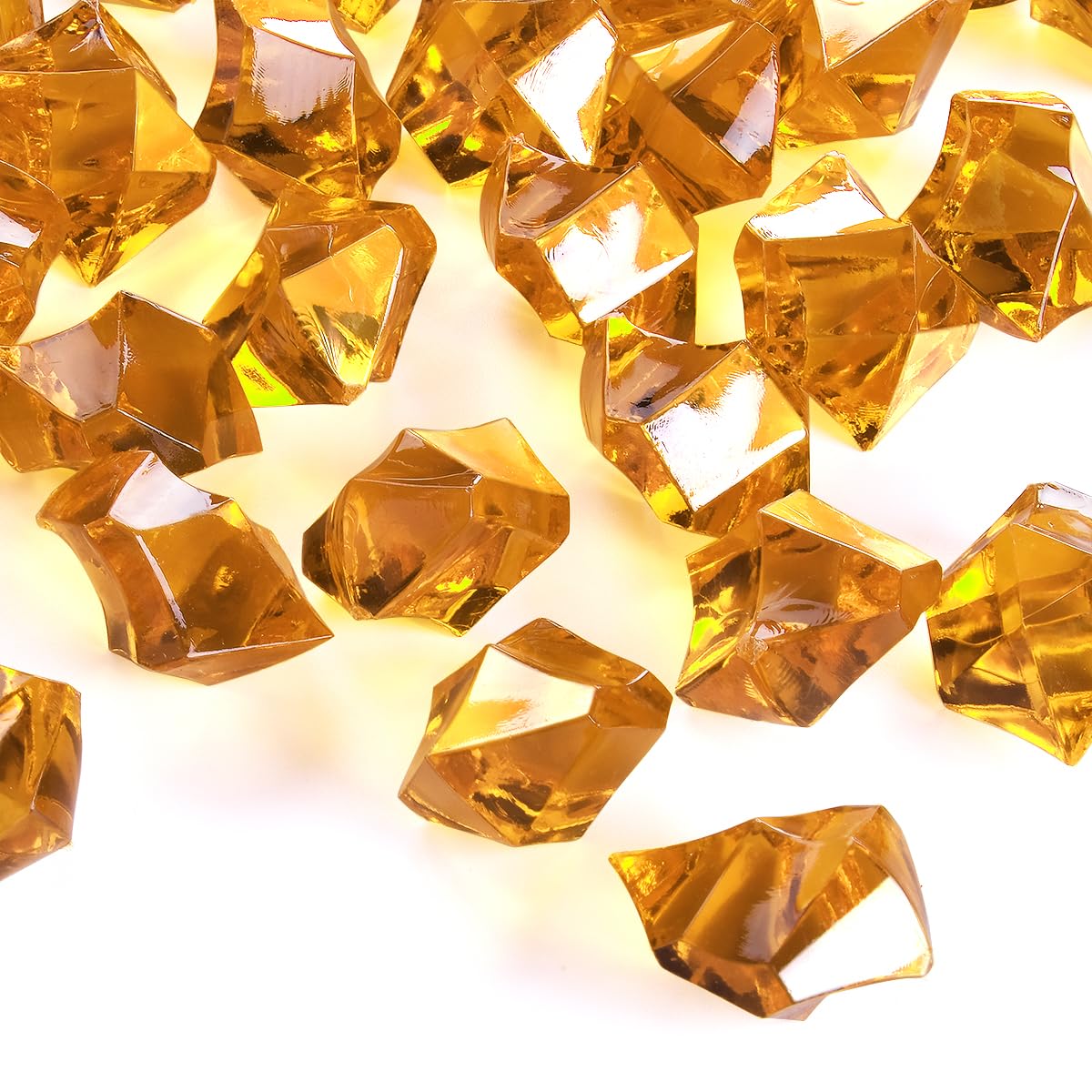 Babenest Acrylic Crushed Ice Rocks, 150 PCS Fake Crystals Plastic Ice Cubes Diamonds Gems for Vase Fillers, Home Decoration, Table Scatter, Event,