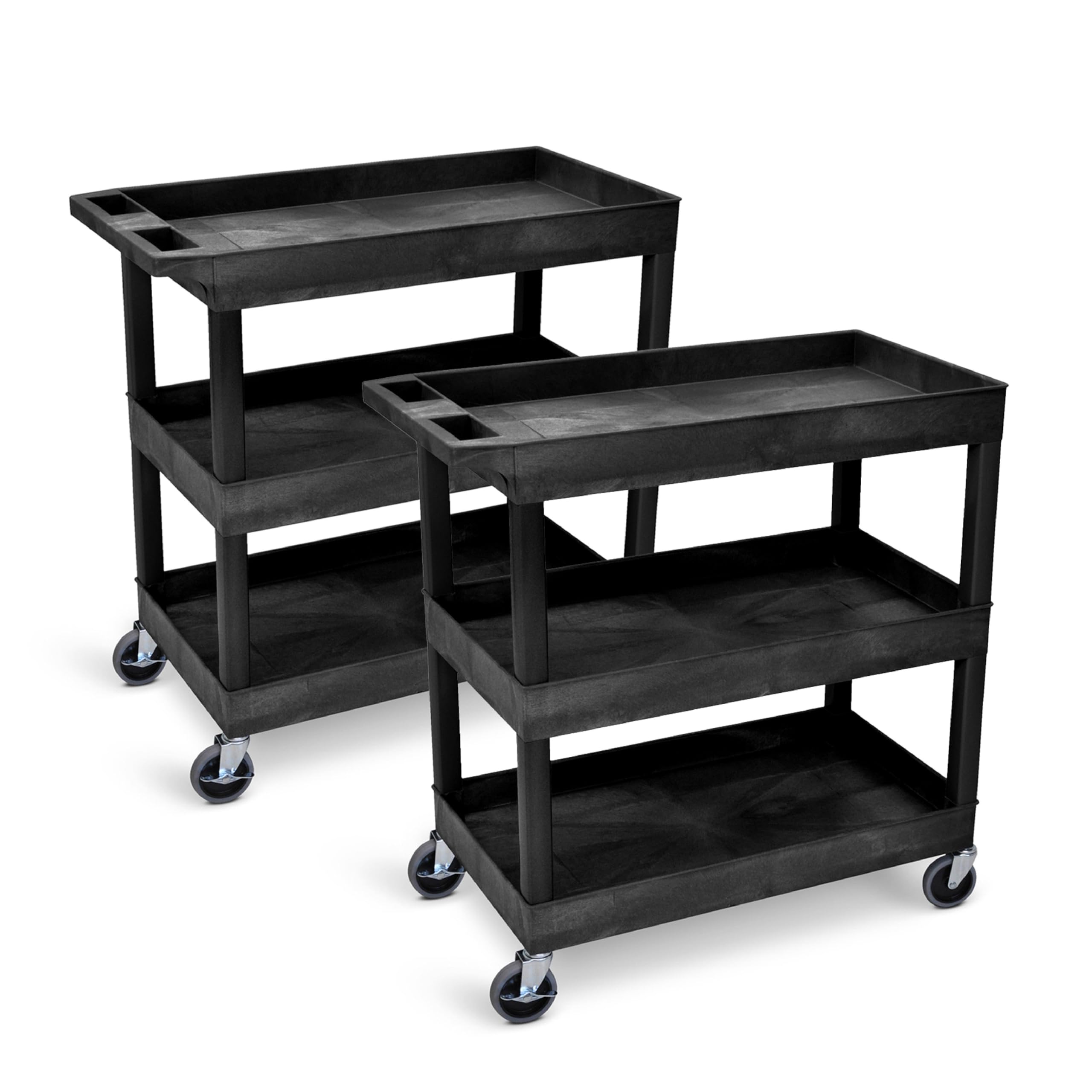 Amazon.com: Tubstr 3-Tier Rolling Utility Cart 2-Pack | Each