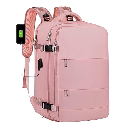 Mochila Viagem Avião Aeroporto Low Cost Ergonômica à Prova D'água Reforçada Bagagem de Mão