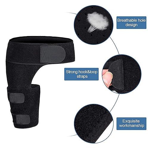 Miniatura 2 de Starsouce Faja de cadera para aliviar el dolor de ciática, soporte de cadera para muslo, manga de compresión de cadera y muslo, envoltura de