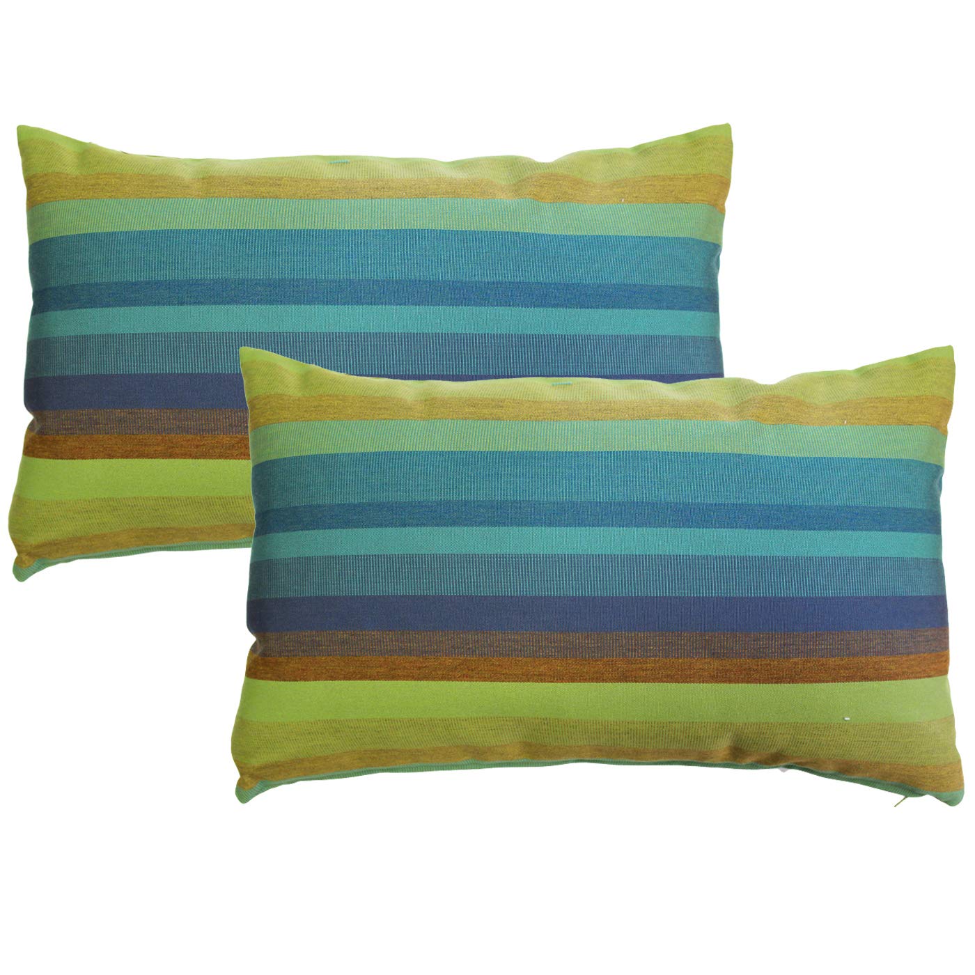 PILLOW DÉCOR Sunbrella Outdoor Pillow, Astoria Lagoon, 12