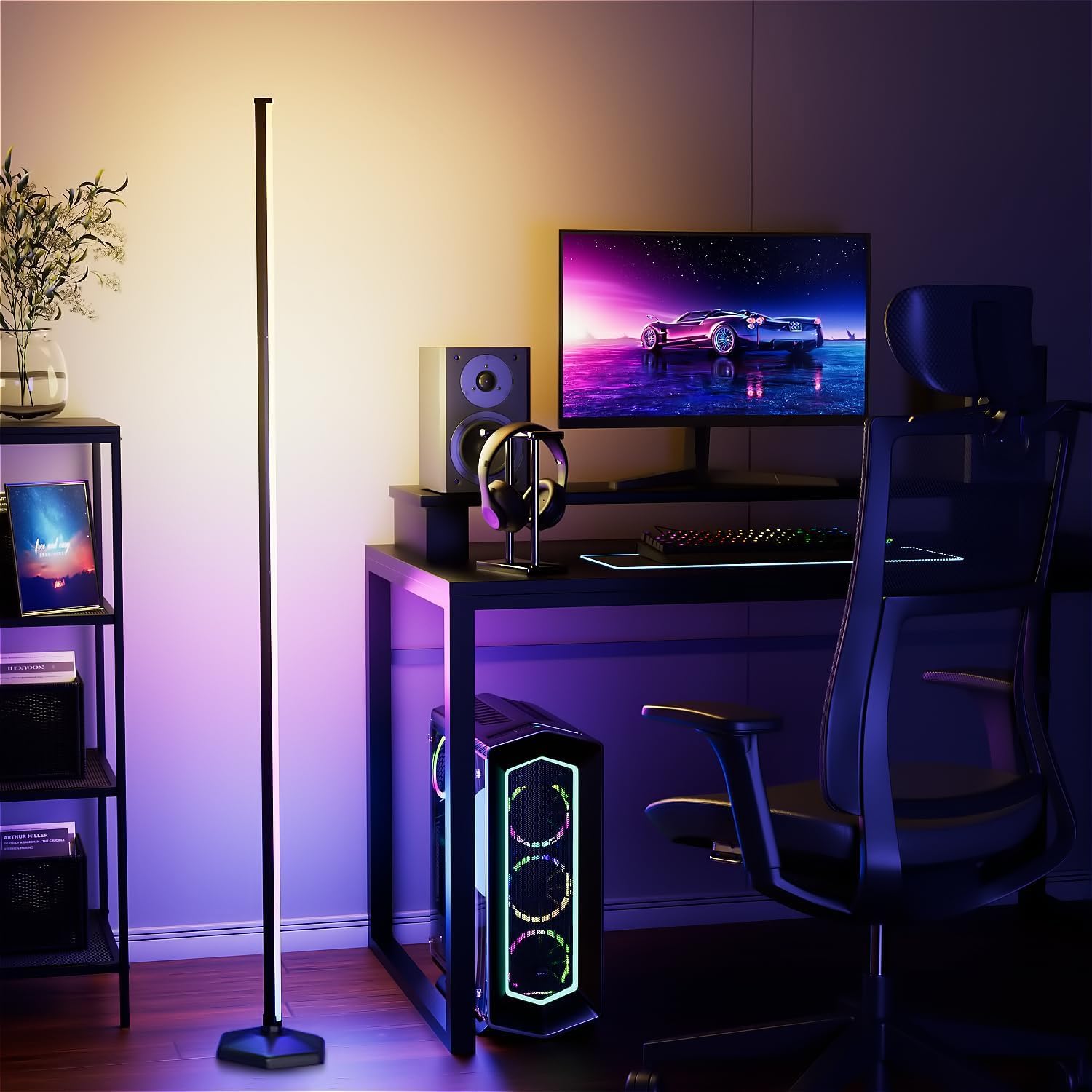 バックライト　backlight ソイン　ヨンウン　セット　特典付き YIKBIK RGB Corner Floor Lamp, 65