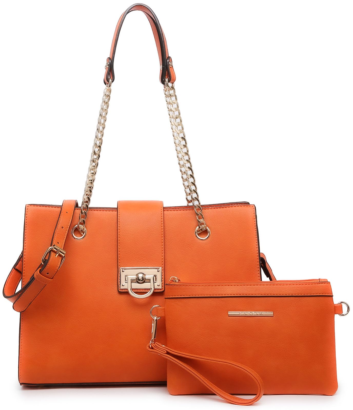 Dasein Leather Handbag Tote Set