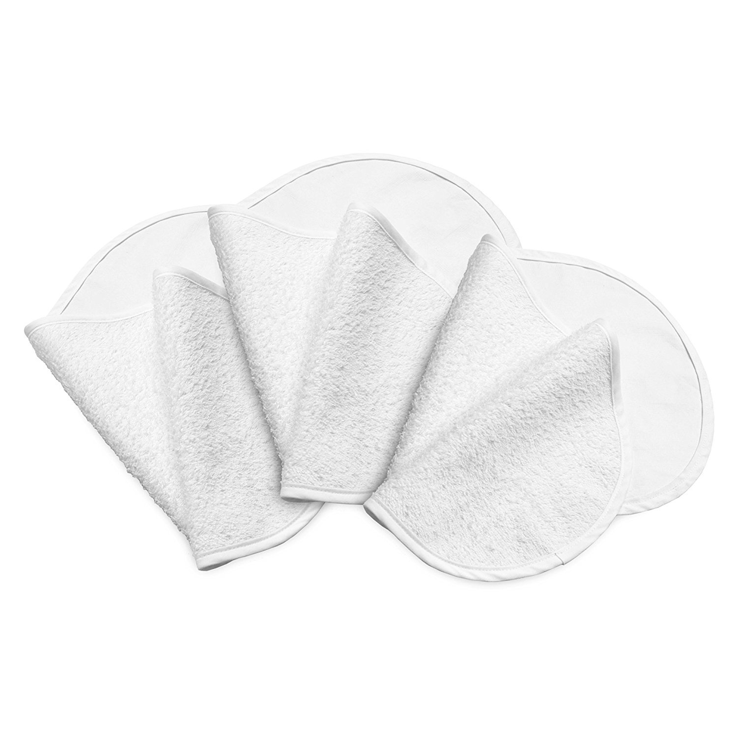 Boppy Changing Pad Liners, Pack of 3, White, Soft Terrycloth with Waterproof Backing Makes Wiggly Diaper Changes Easier and Comfy, for Quicker Cleanup of Changing Pads, Machine Washable and Dryable