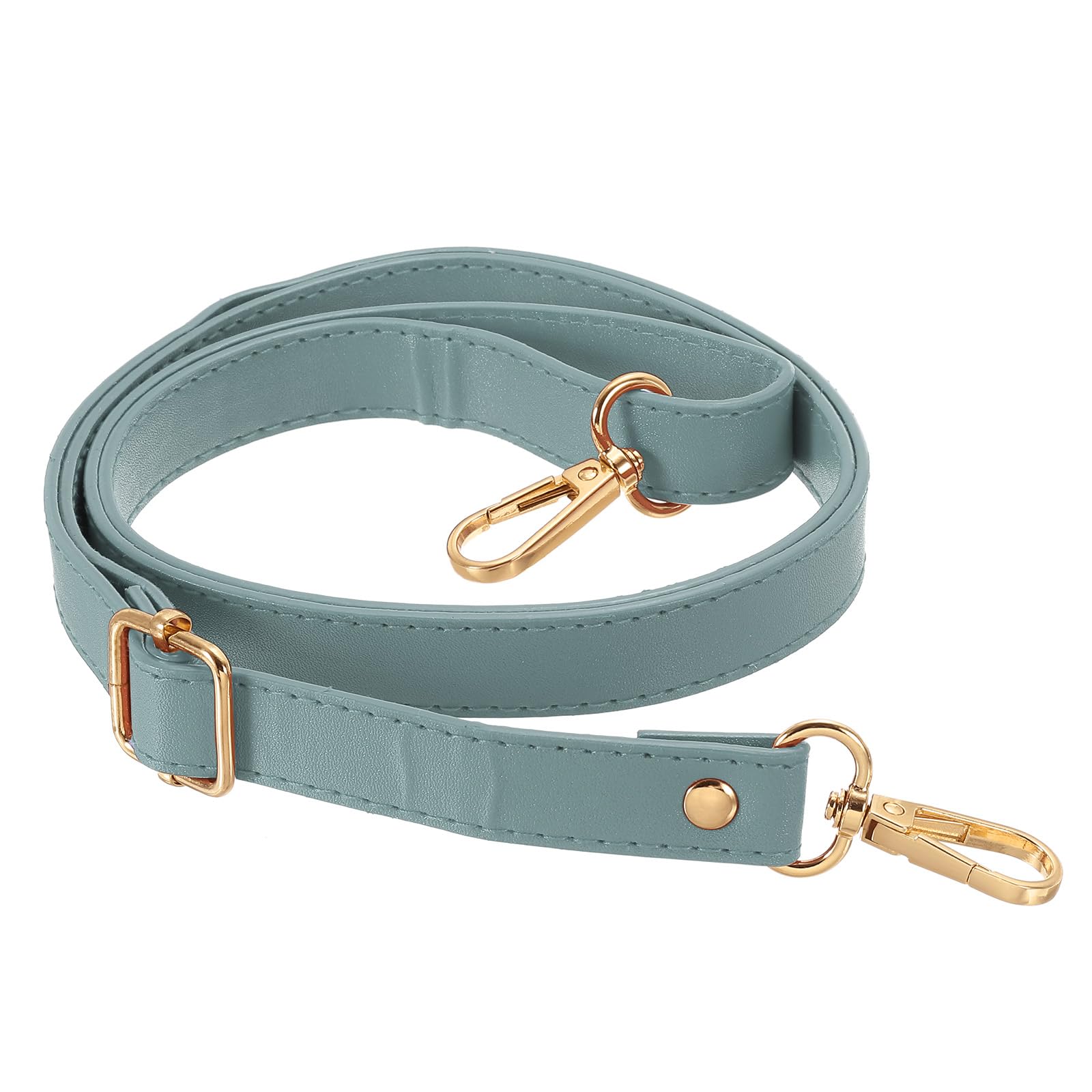 PATIKIL Leather Purse Strap Replacement 51 Inch, Adjustable Shoulder Crossbody Replacement Strap with Gold Hardware, Light Blue