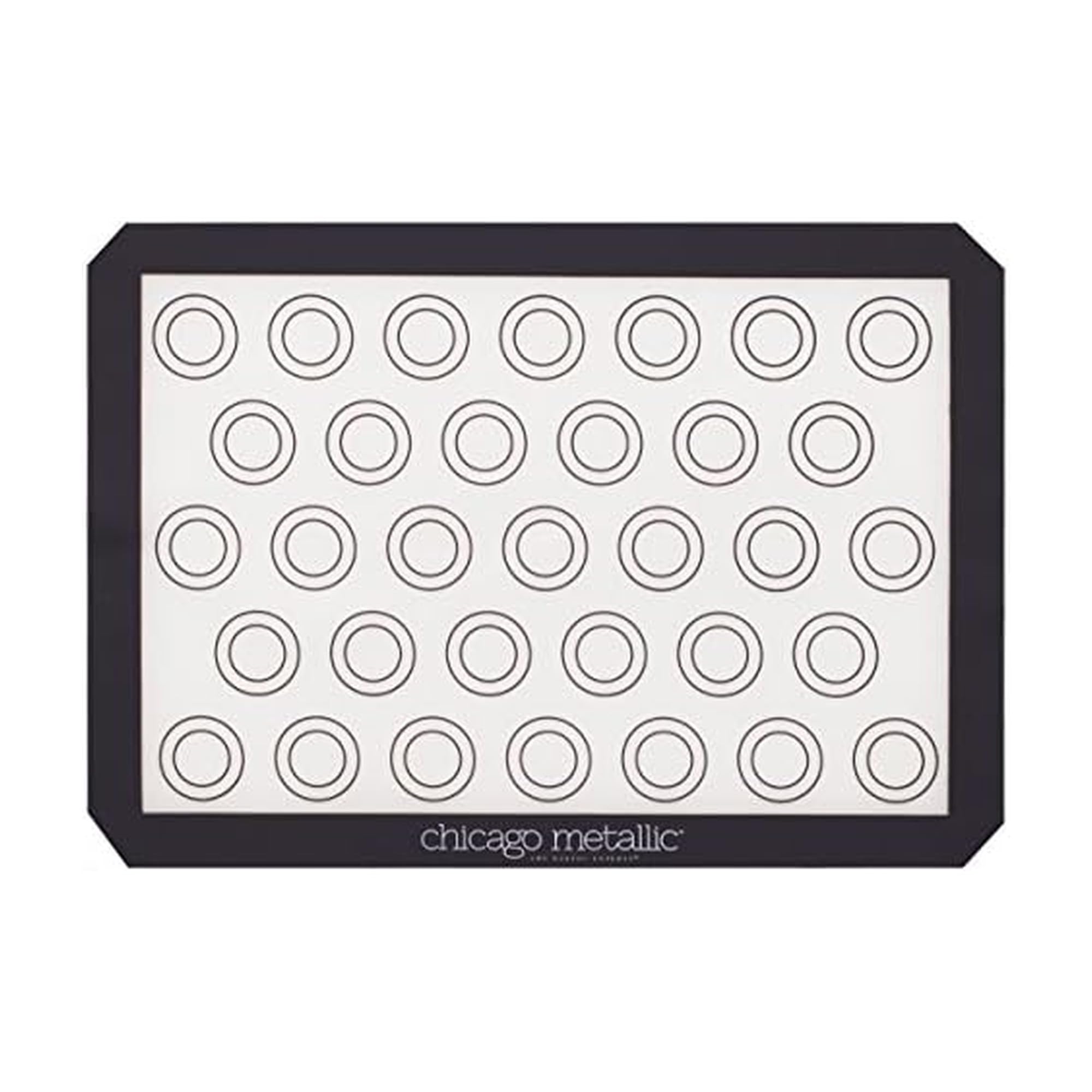 Silicone Pastry Mat with Measurements,, Baking Mat with Cookie Marks Gray 16.5x11.5 Inch