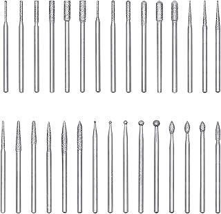 KEWAYO 30 Pieces Diamond Grinding Bit Set
