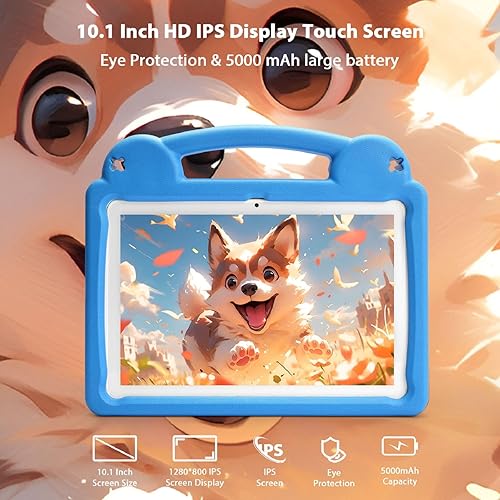 Miniatura 5 de Tablet infantil de 10 pulgadas, tableta Android 15 para niños, A523 Octa-Core, 8GB+64GB, 1TB expandible, WiFi 6 (2.4G+5G), funda EVA con soporte,