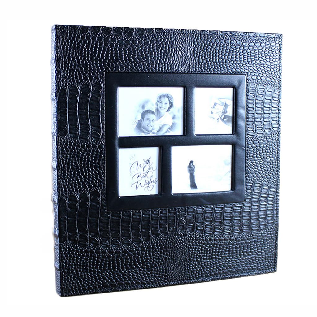 Libro de fotos intersticial, álbumes de fotos con ventana, álbum de fotos de aniversario para fotos de bebés de pareja familiar