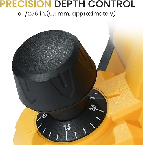 Miniatura 2 de Cepilladora manual inalámbrica compatible con batería Dewalt de 20 V MAX (solo herramienta), motor sin escobillas de 16000 RPM, cepilladora