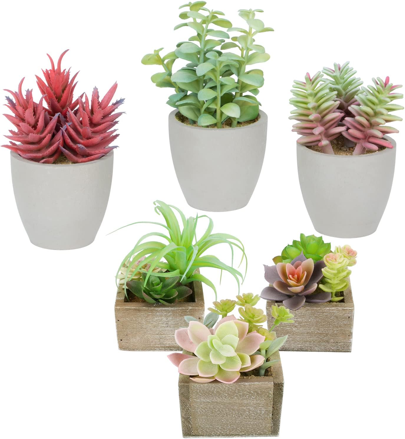 Succulents Plants Artificial + Mini Succulents Artificial