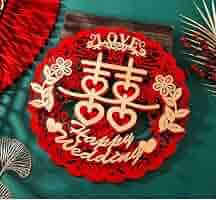 BAIWOVIS Chinese Wedding Decorations Favors For Home