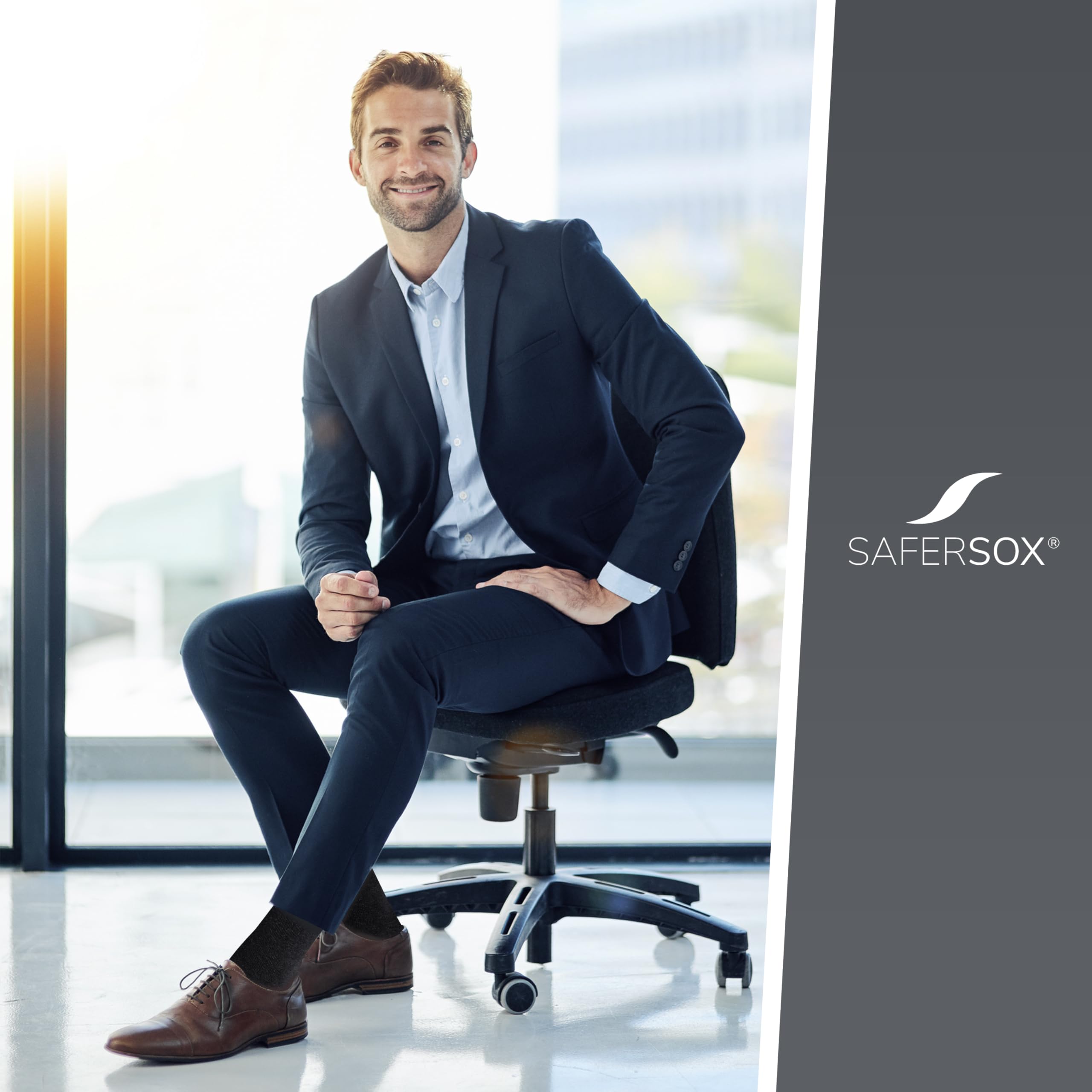 Safersox Leichte Mücken Socken für Büro, Safari & Outdoor – Damen & Herren | Safari Kleidung Mückensocken imprägniert mit Insektenschutz: Anti Zecken & Moskitos für Reise, Outdoor, Tropen, Afrika