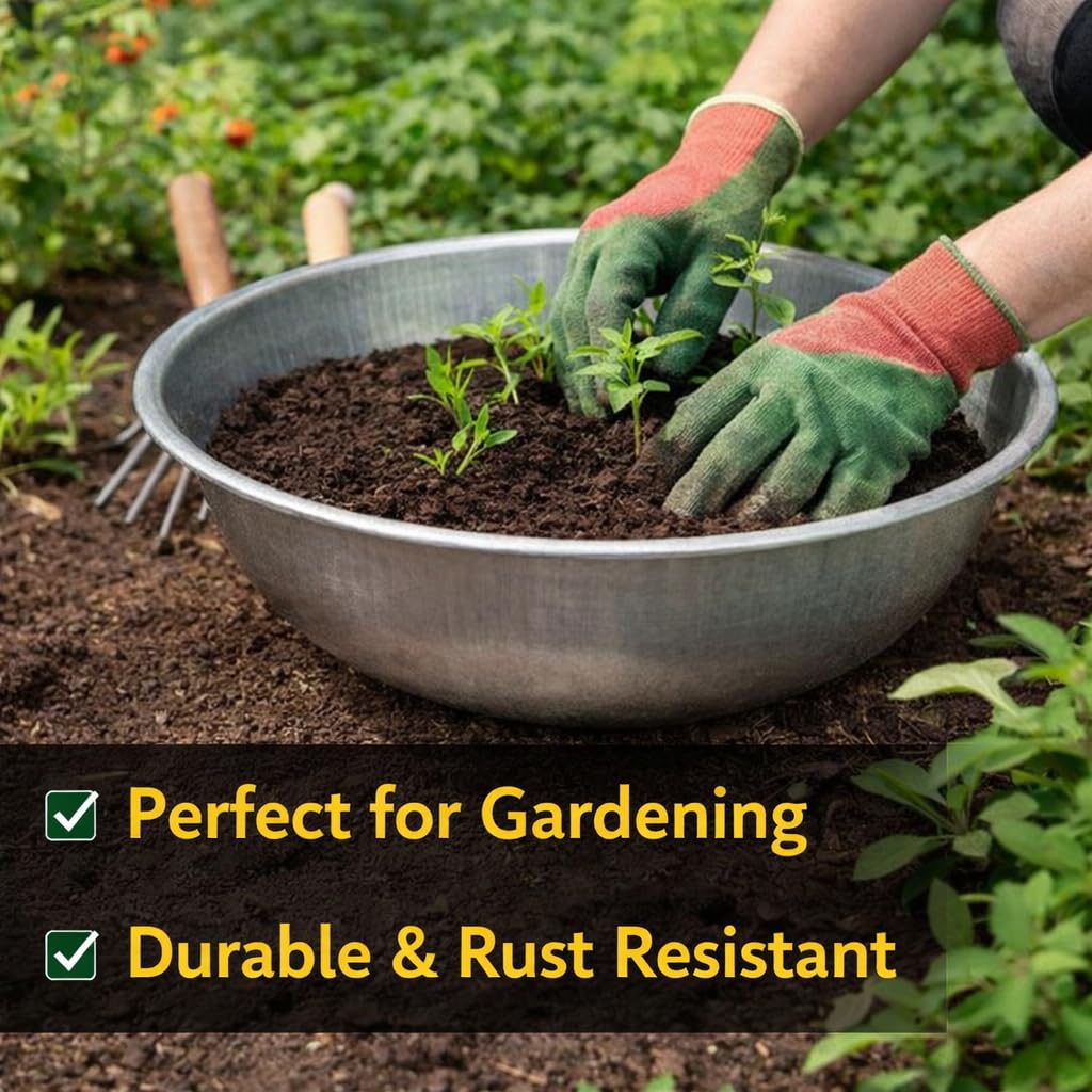 Galvanized Ghamela Bucket - Gardening & Construction -2
