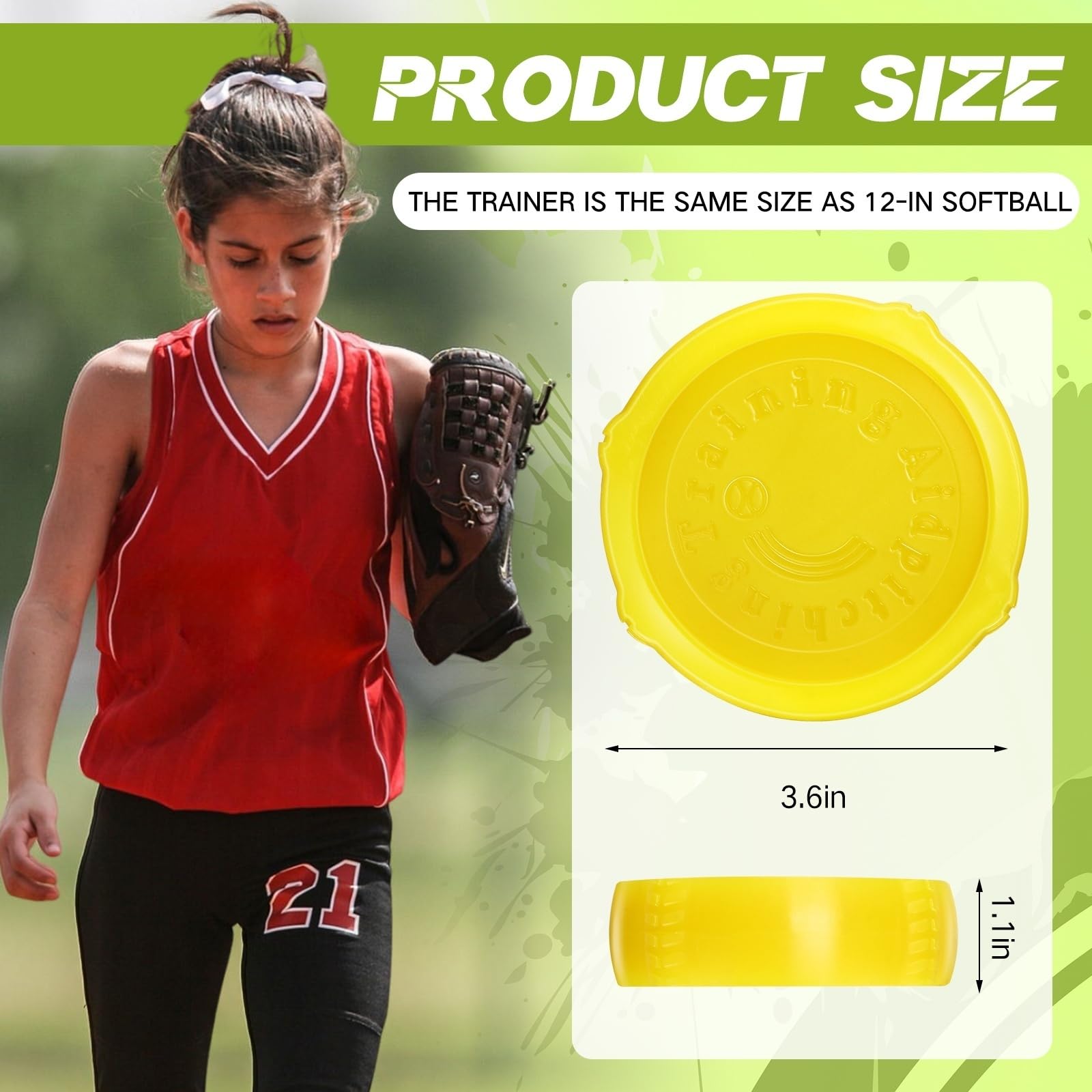 Hollowfly Softball Spinner Fastpitch - Attrezzo da allenamento per lanciatore, 30,5 cm, aiuto per la pratica sportiva per i migliori programmi universitari (1)