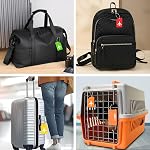 7 Pack Silicone Luggage Tag Baggage Handbag Travel Bag Tags with Name ID Card Perfect to Quickly Spot Luggage Suitcases (Multicolor)
