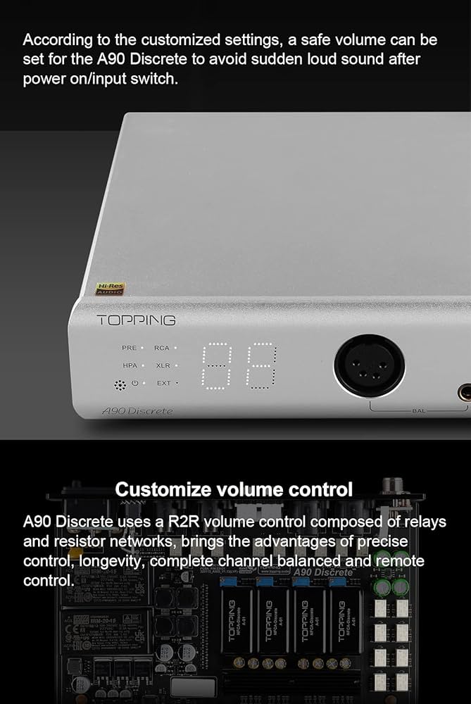 TOPPING A90　シルバー TOPPING A90 Discrete Headphone Amplifier