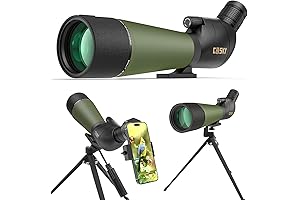 Gosky Updated 20-60x80 Spotting Scopes for BirdwatchingWildlife Scenery
