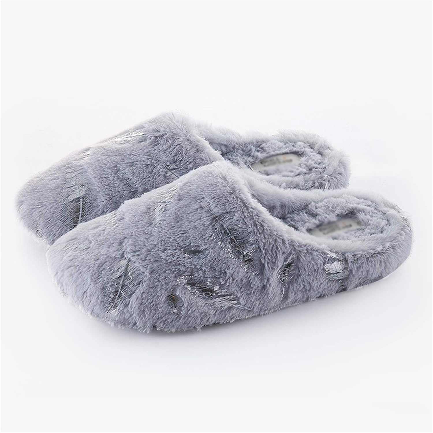 Memory Foam Slippers Cotton Slippers to Keep Warm in Autumn and Winter Plush Home Ladies Couples Indoor Soft Bottom Plush Slippers Home Men Soft Slippers (Color : E, Size : 38-39)