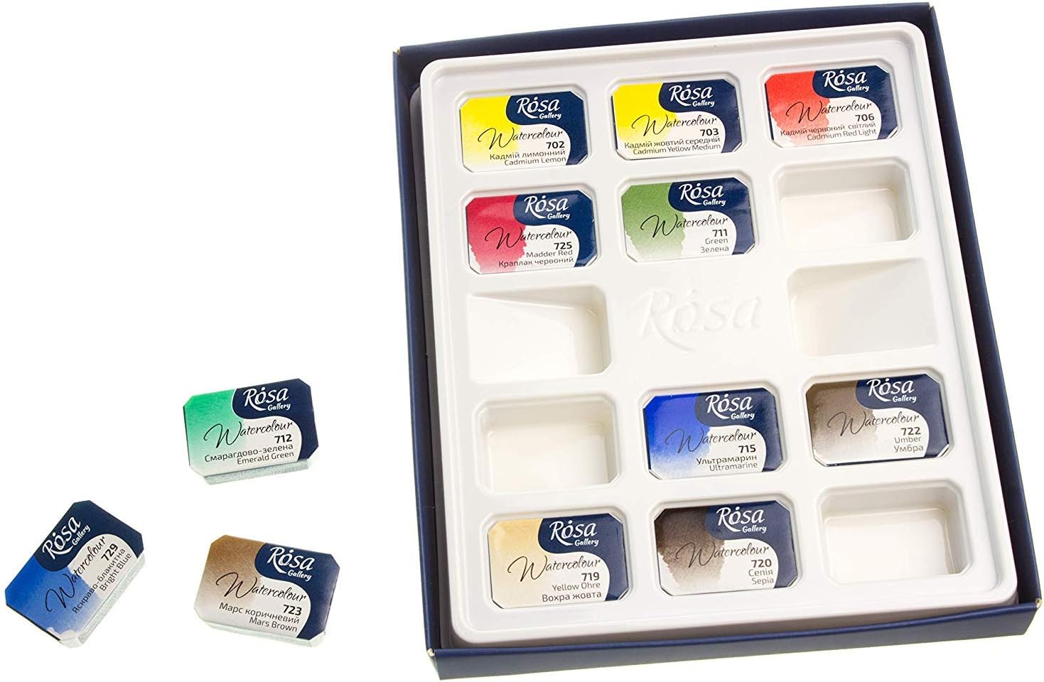 ROSA Gallery Watercolor Paint Set, Premium Watercolor Kit