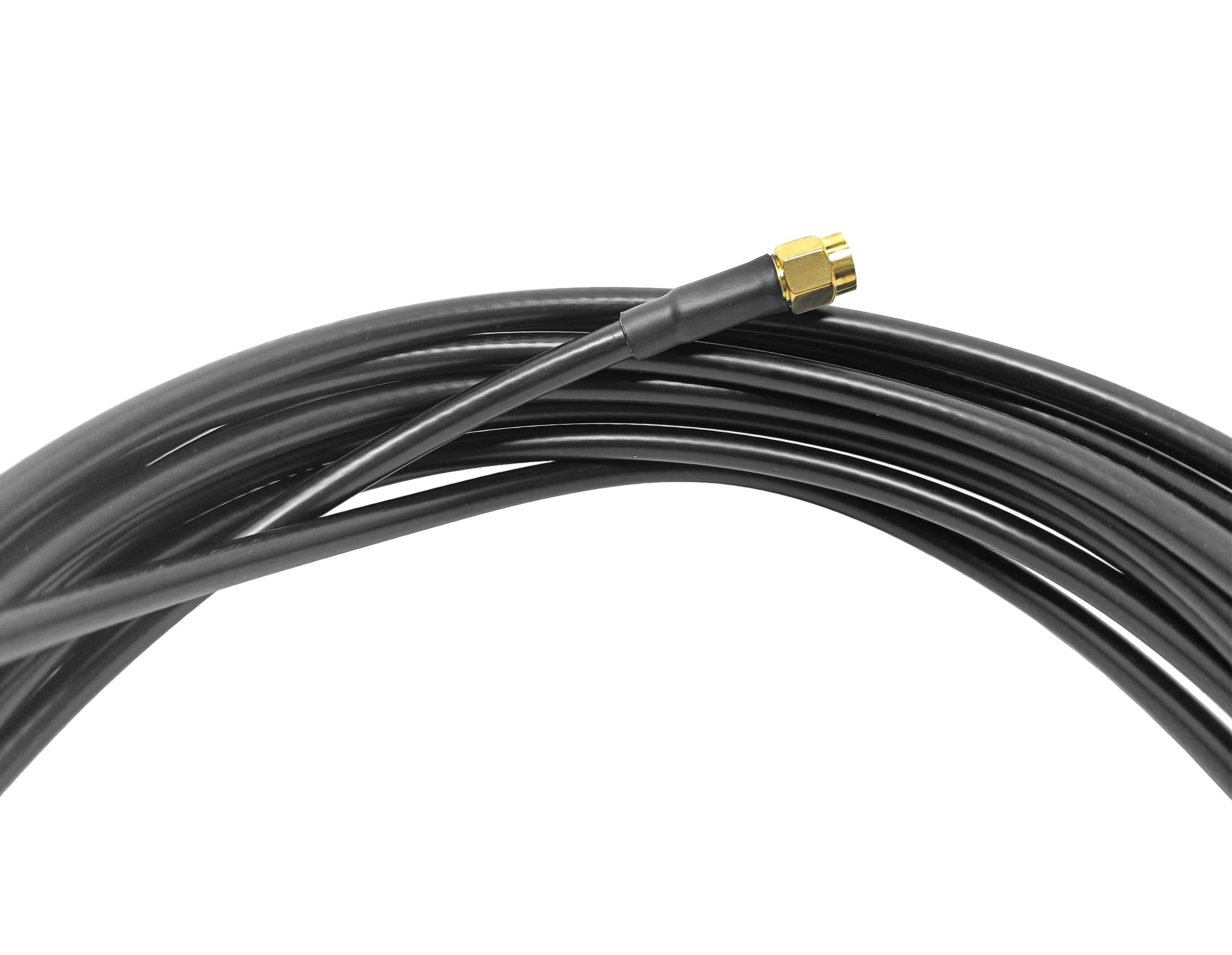 1 câble d'extension coaxial LMR200 mâle vers mâle pour radio 3G/4G/5G/GPS/WiFi/RF (0,3 m)