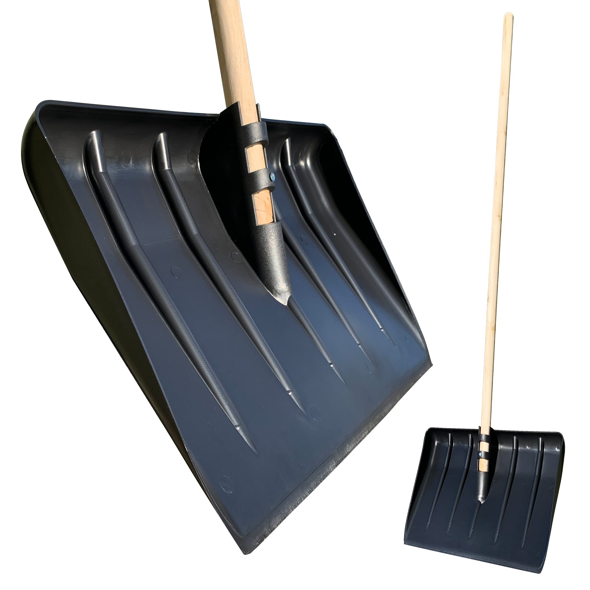 Buy Snow Shovel Heavy Duty 44cm Wide Snow Shovel Plastic Head, 120cm