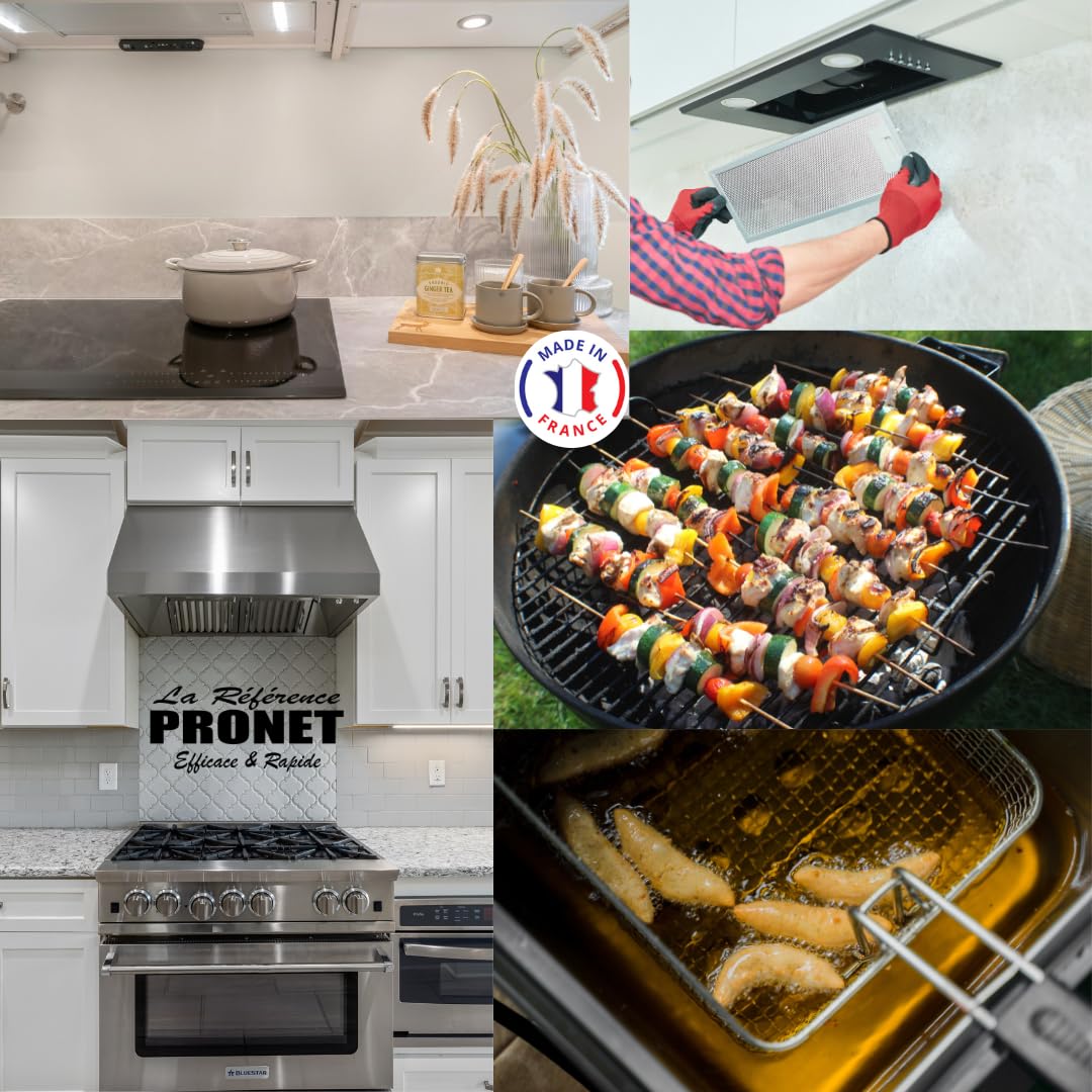 PRONET Lot 2 Produits Barbecue & Extérieur – Dégraissant 500ml + Nettoyant Extérieur 500ml – Graisses et salissures – Action rapide et efficace – 2x500ml