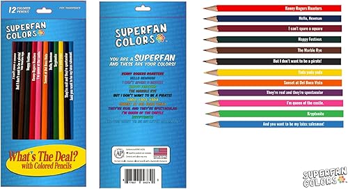 Juego de lápices de colores de parodia Seinfeld - Seinfeld de SUPERFAN Colors
