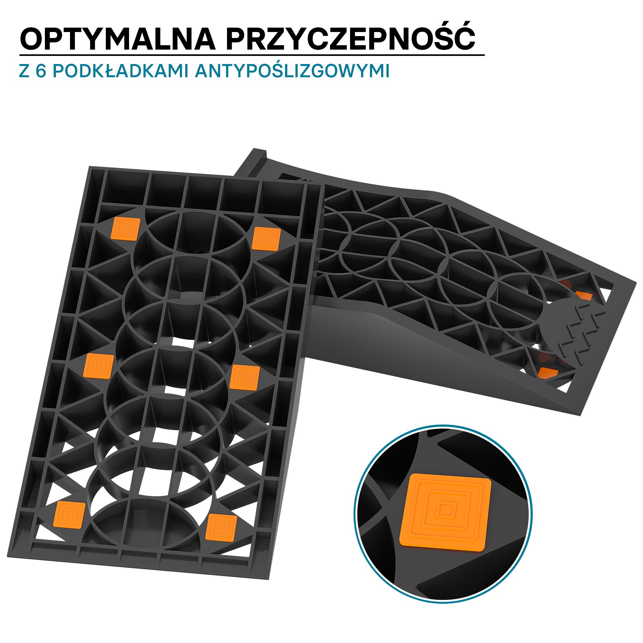 Wiltec Rampy najazdowe wytrzymałość do 3t 2 sztuki