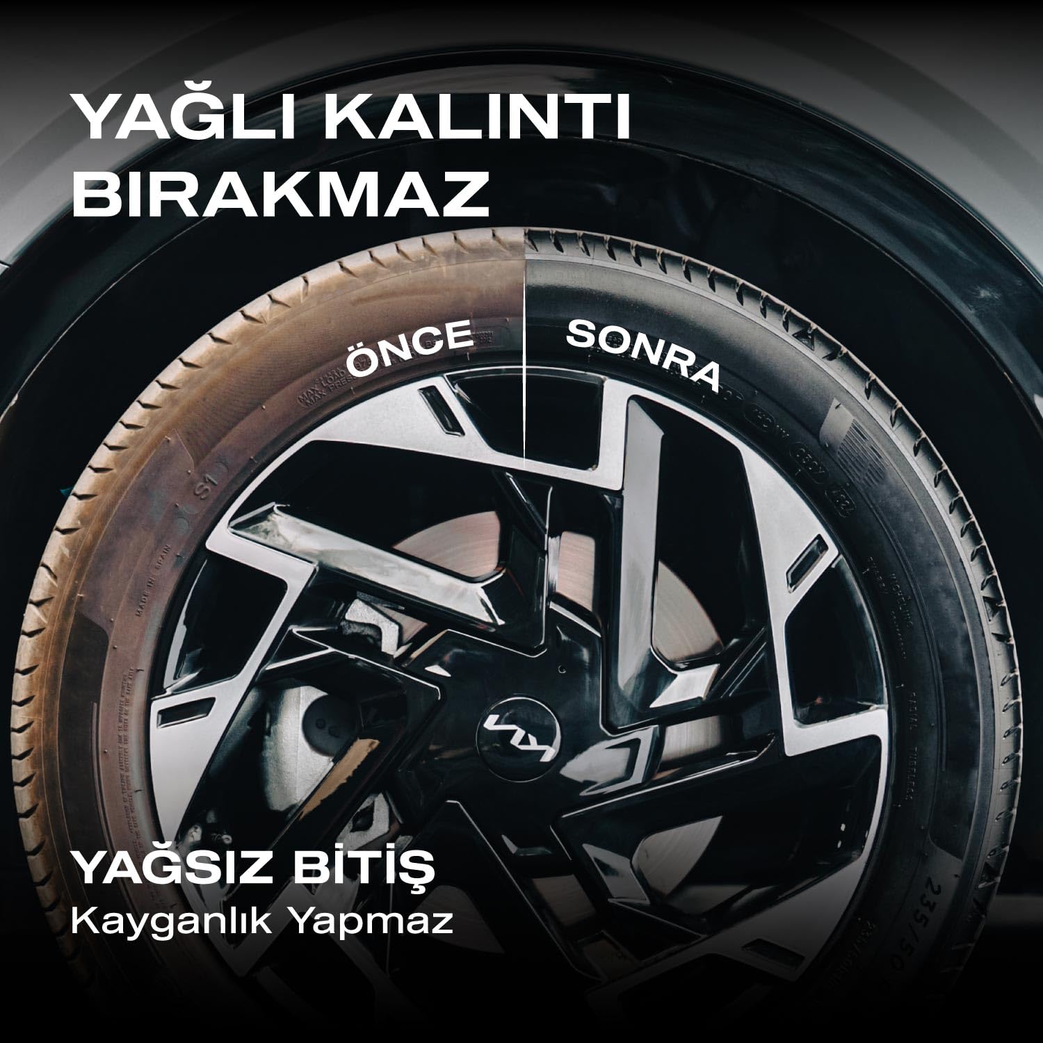Nasiol DetailerShine Araç Trim ve Lastik Parlatıcı-500 mL-Araç Lastik, Trim, Tampon Bakımı, Detailing, Lastik, Tekerlek Parlatma