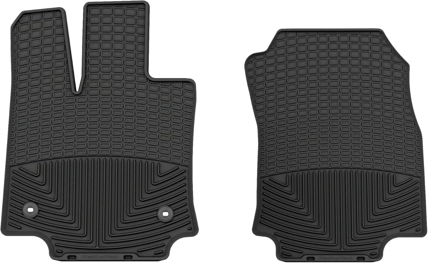 WeatherTech All-Weather Floor Mats for Toyota Venza, RAV4, RAV4 Hybrid - 1st Row (W524), Black