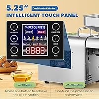 Vista 3 de Máquina de prensa de aceite de 1500 W, fabricante de aceite orgánico, extractor de aceite automático, expulsor