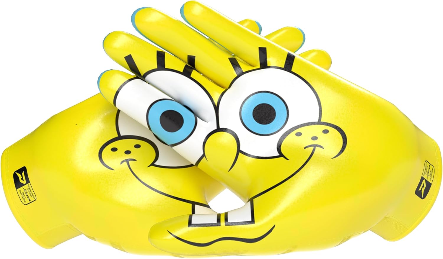 Phenom Elite Spongebob Football Gloves – VPS5 Nickelodeon Edition | Super Sticky, Lightweight Receiver Gloves for Adults & Kids | Maximum Grip & Comfort for Competitive Play (Medium)